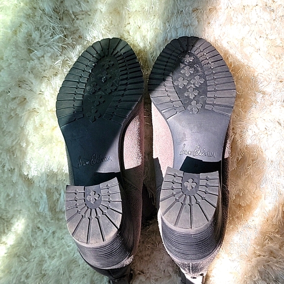 Sam Edelman Grey Suede Leather Bootie - Picture 3 of 8